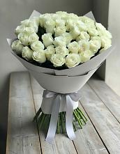 Букет 35 Белых роз в Токарёвке