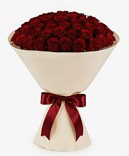 Букет 101 Бордовая роза Блэк Бакарра в Токарёвке