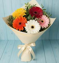 Букет цветов из:  Герберы #REPLACE_PRED# Токарёвке