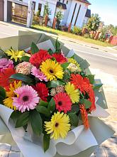 Букет цветов из:  Герберы #REPLACE_PRED# Токарёвке