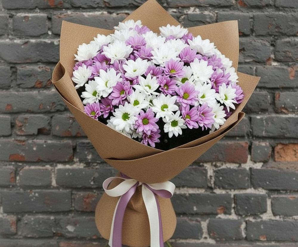 Букет цветов из: Хризантемы в Токарёвке