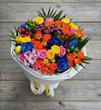 Букет цветов из:  Розы и Хризантемы в Токарёвке