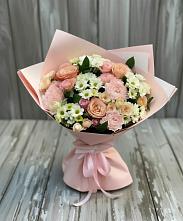 Букет цветов из:  Гвоздики, Розы и Хризантемы в Токарёвке