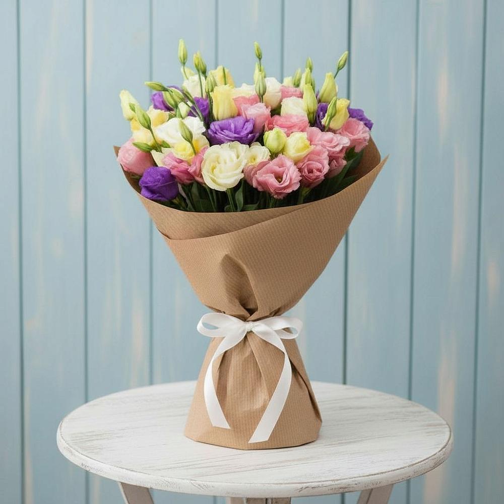 Букет цветов из: Лизиантусы в Токарёвке