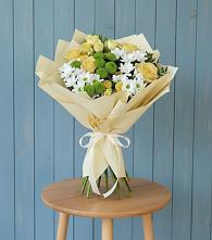 Букет цветов из:  Хризантемы и Розы в Токарёвке