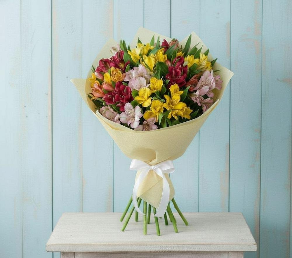 Букет цветов из: Альстромерии в Токарёвке