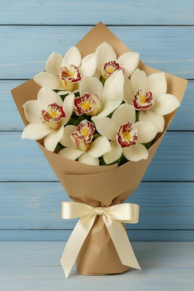 Букет цветов из: Орхидеи и Розы в Токарёвке