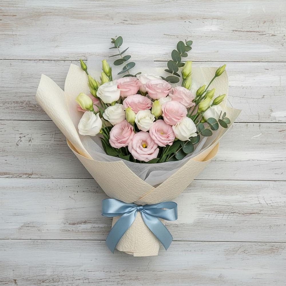 Букет цветов из: Лизиантусы в Токарёвке